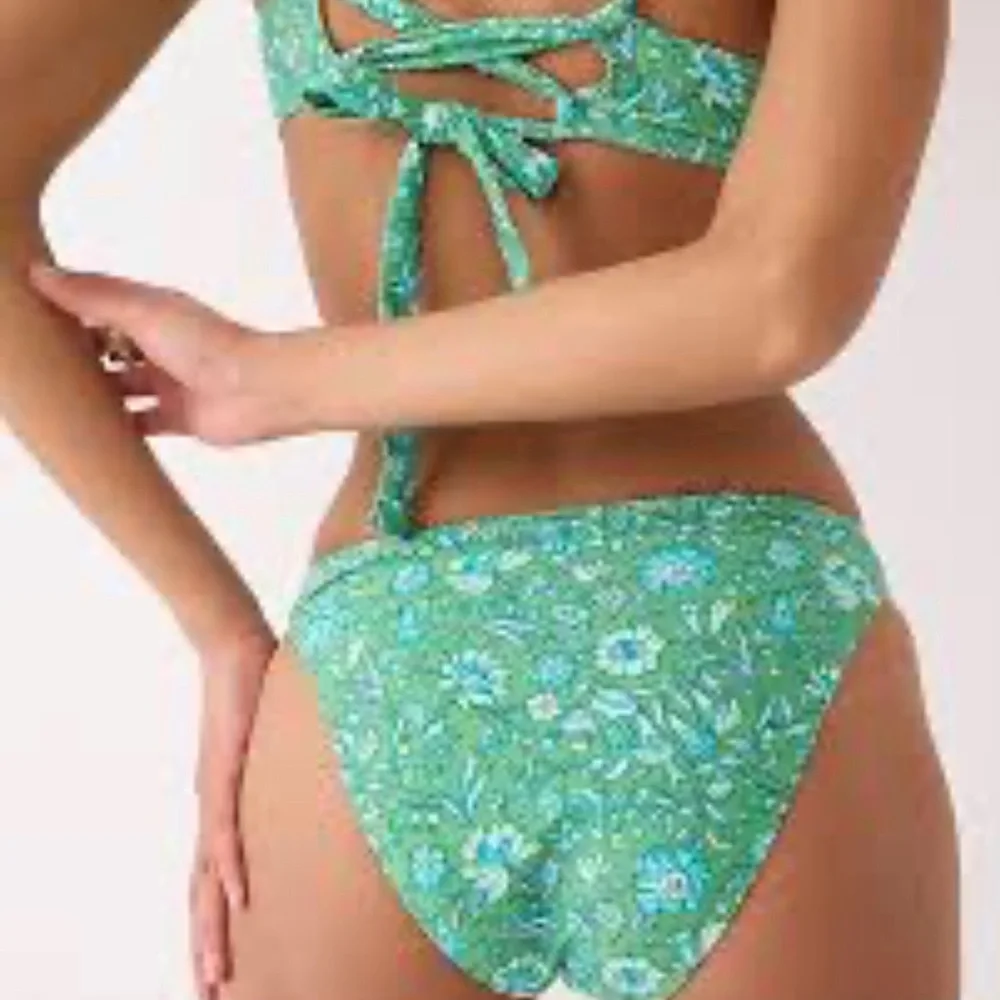 J. Crew Green Floral Bikini Set - Picture 2 of 12